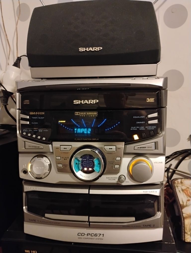 Wieża sharp PC CD 671 sprawna