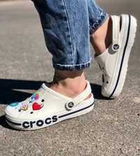 Самая популярная модель белые кроксы crocs bayaband 37 38 39 40 41 42