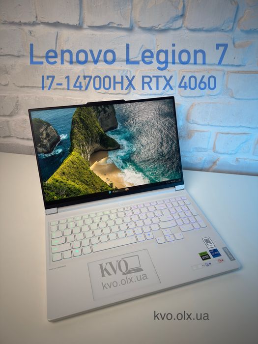 Legion 7 16' QHD+ 240hz, I7-14700HX, RTX 4060, 16GB RAM, 1TB SSD