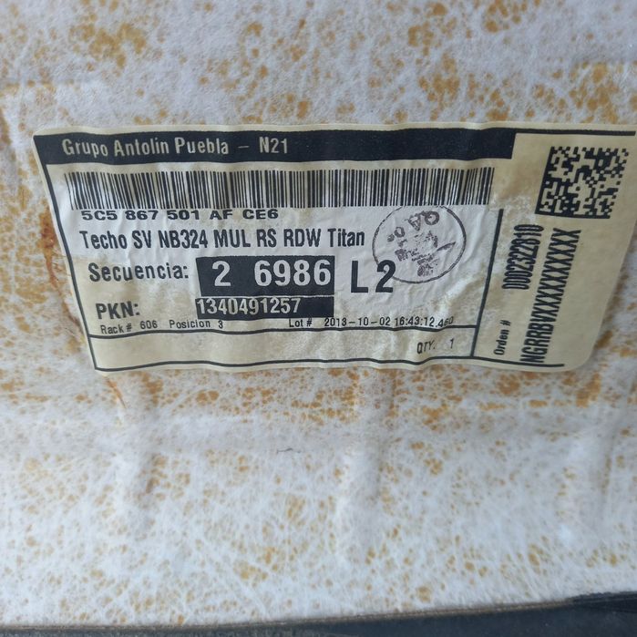 Podsufitka VW New Beetle