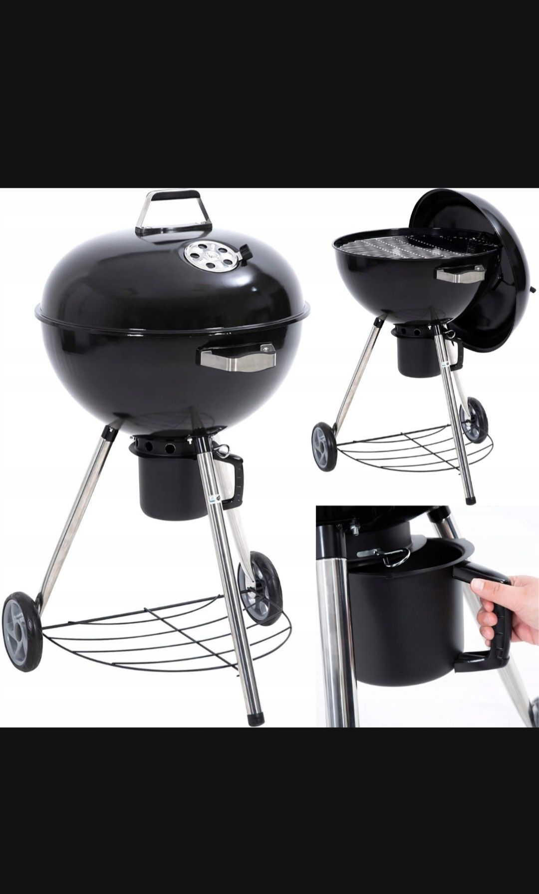 Duży Grill węglowy 57cm