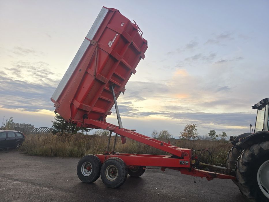 Przyczepa skorupowa gilibert wysokiego składowania 10 ton