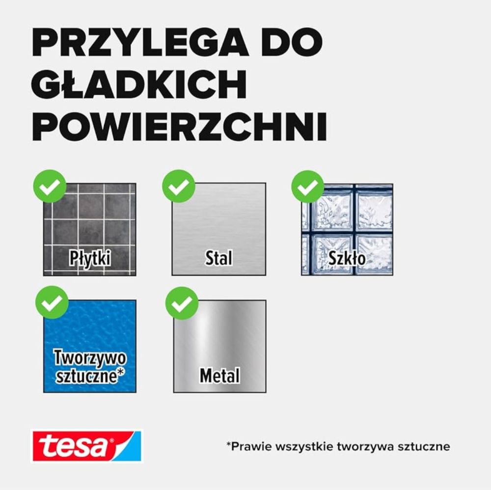 Taśma TESA dwustronna do montażu luster