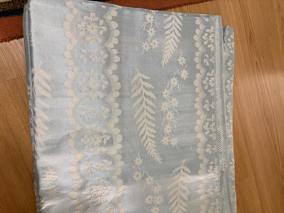 Colcha azul antiga 2,00x2,30 mts