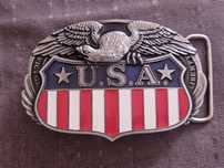 Nowa klamra metalowa kowbojska USA Texas Western United States