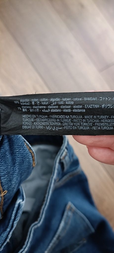 Świetne spodnie niebieski jeans 42 Zara