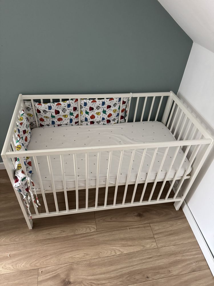 Łóżeczko Gulliver Ikea z materacem