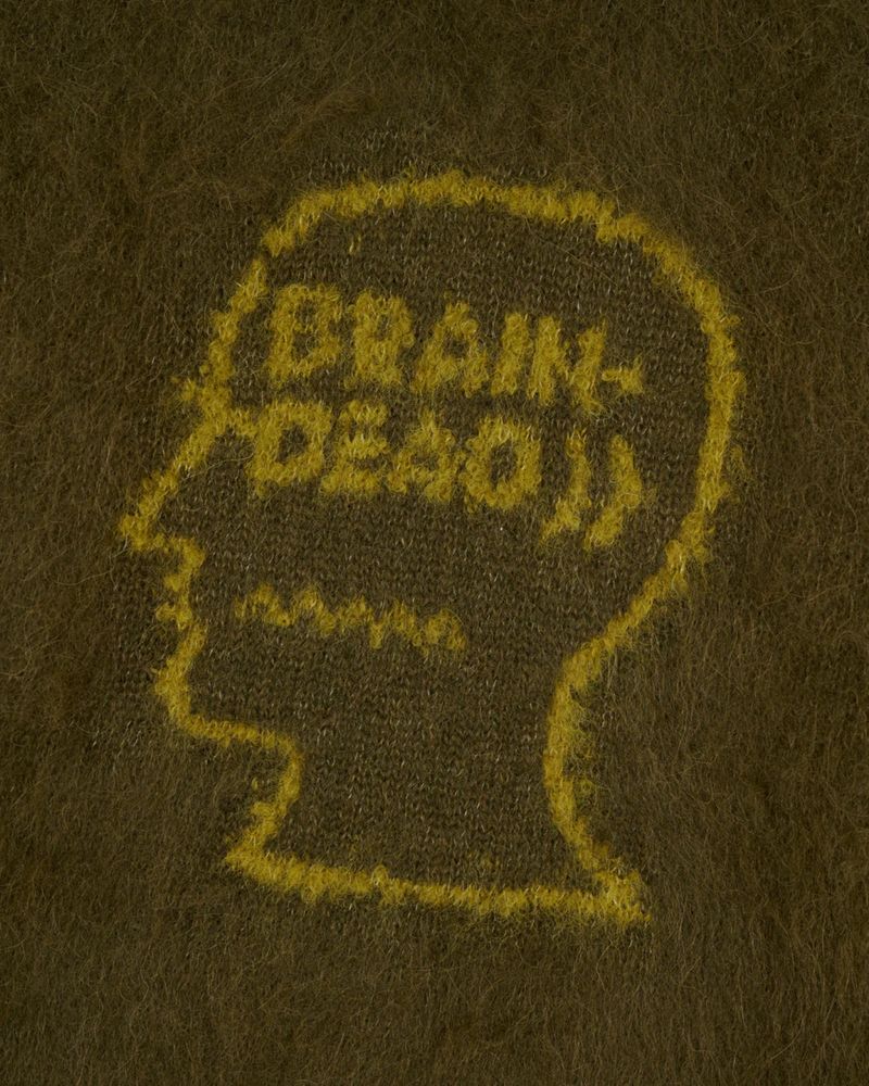 Светр Brain Dead UNI LOGO HEAD KNIT SWEATER Вовна Альпаки