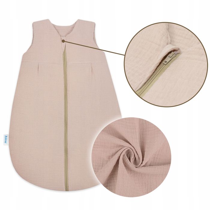 Śpiworek Do Spania Muślinowy 56-62 Letni