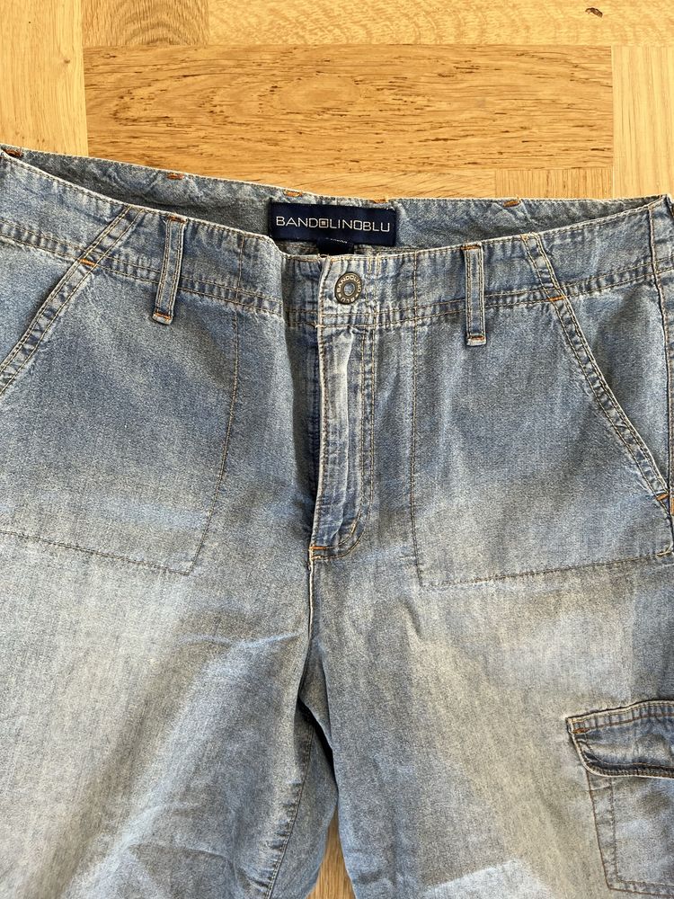 Spodnie jeansowe bermudy rozmiar XL stan bardzo dobry Bandolino