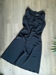 Czarna sukienka z paskiem H&M