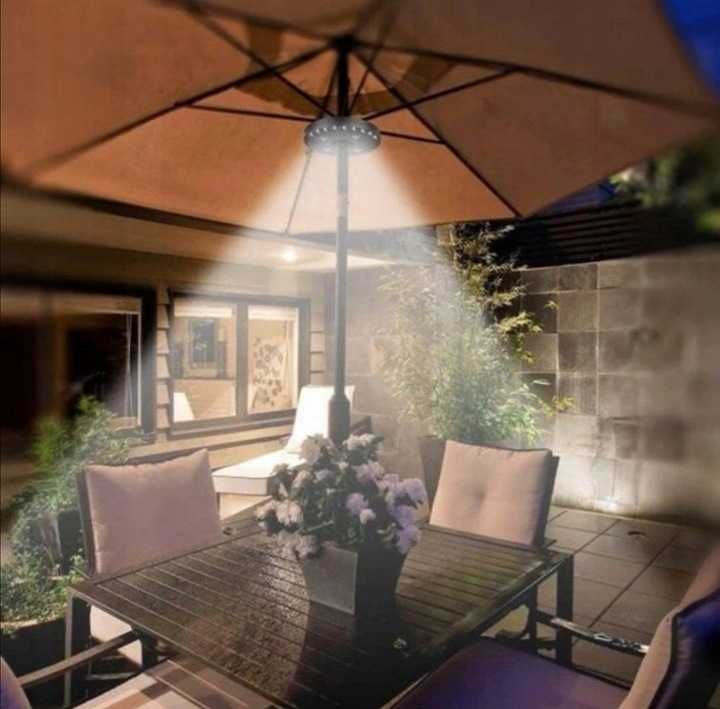 Led lampa oświetlenie pod parasol nowa
