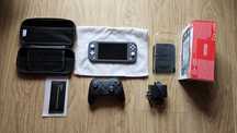 Nintendo Switch Lite + karta sd 256GB + szkło + etui + pad