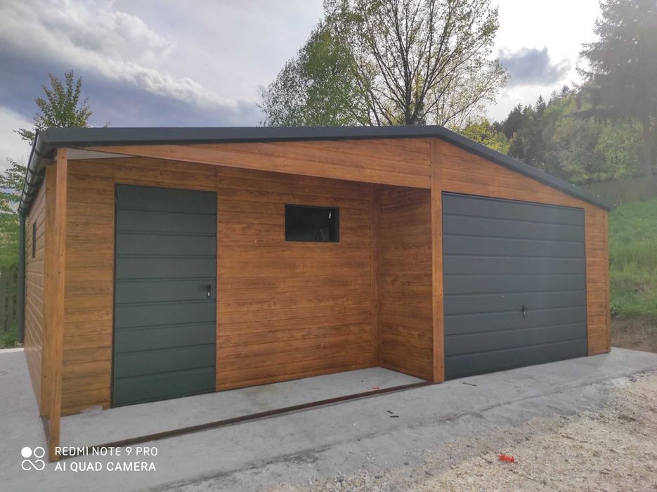Garaż drewnopodobny 4x6 6x5.80 6x6 7x6 8x6 10x6 12x6 PROFIL!