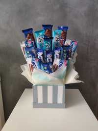 Box ze słodyczami niebieski