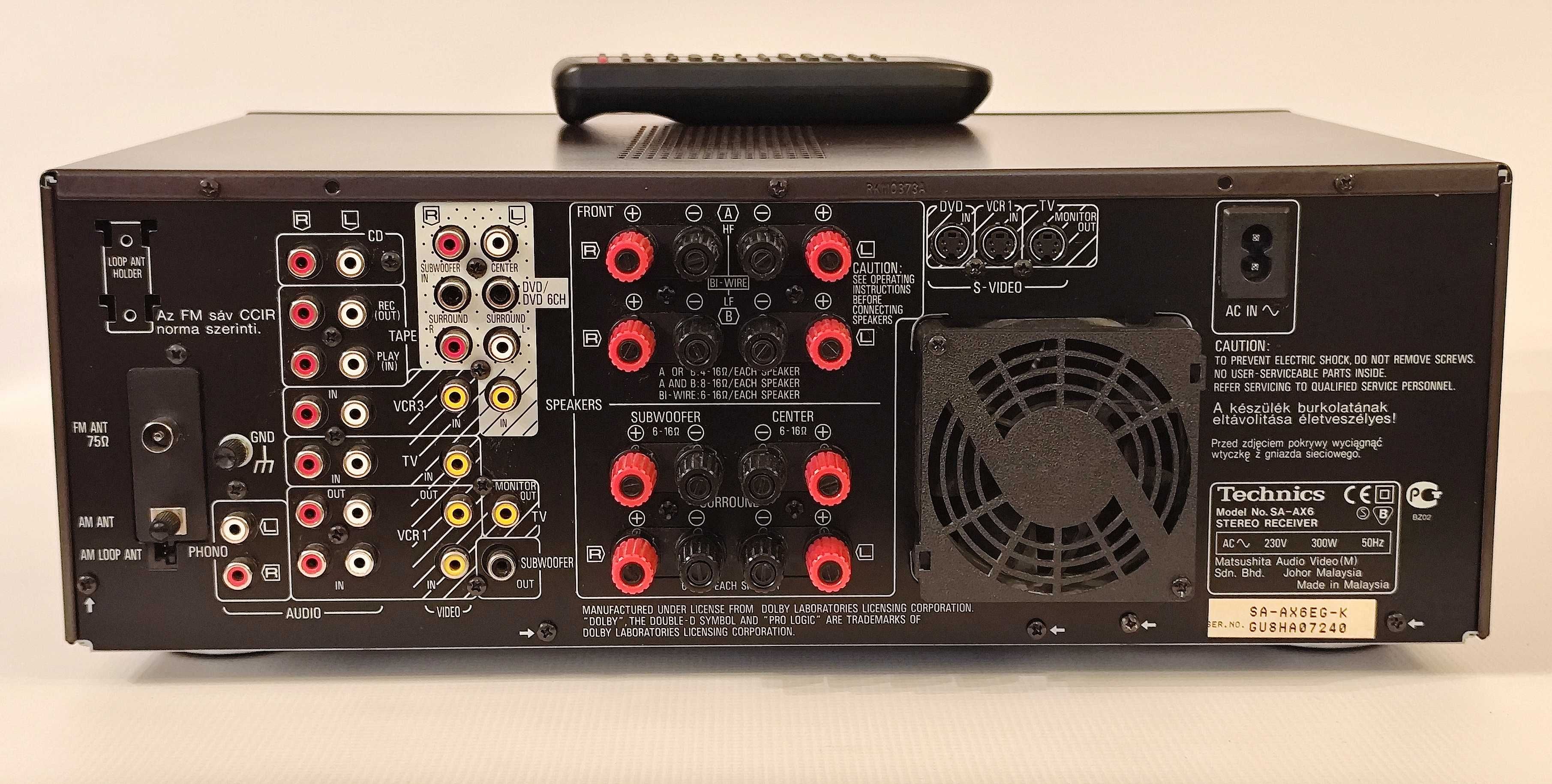 Technics SA-AX6 dolby/stereo amplituner