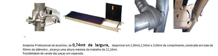 Andaime/Plataforma Profissional Certificada