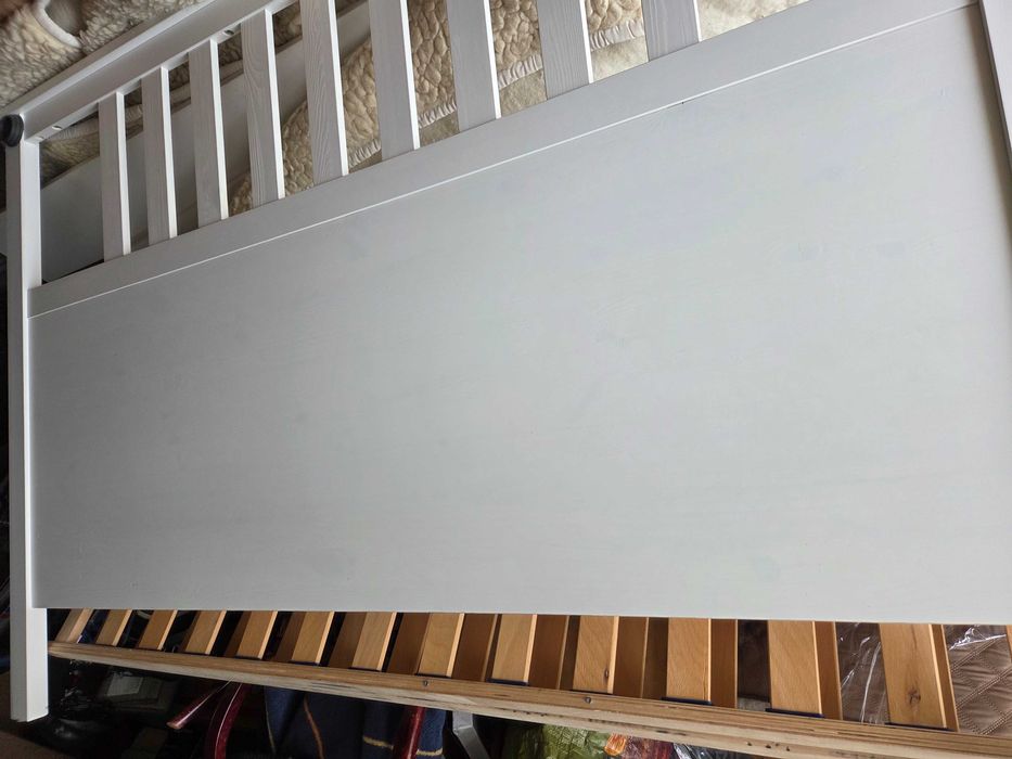 Ikea Hemnes-łóżko podwójne,białe160x200, stelaż-belka metalowa gratis!