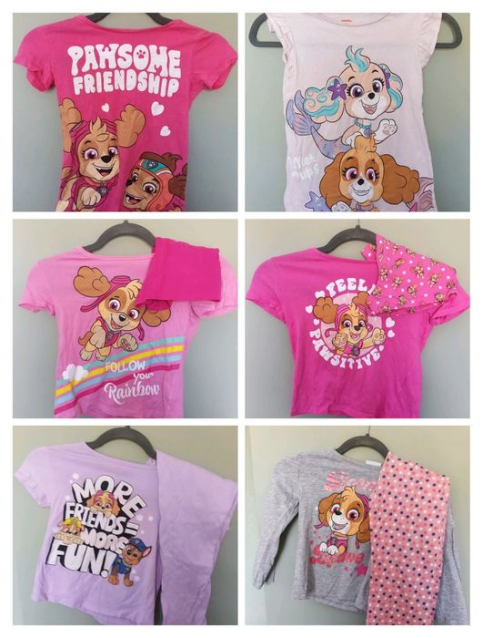 Zestaw piżam i koszulek nocnych dla dziewczynki 110/116 Psi patrol