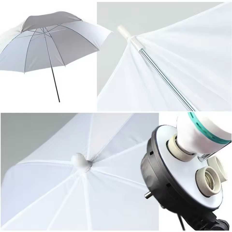 Sombrinha 82cm estúdio flash luz continua difusor branco fotografia