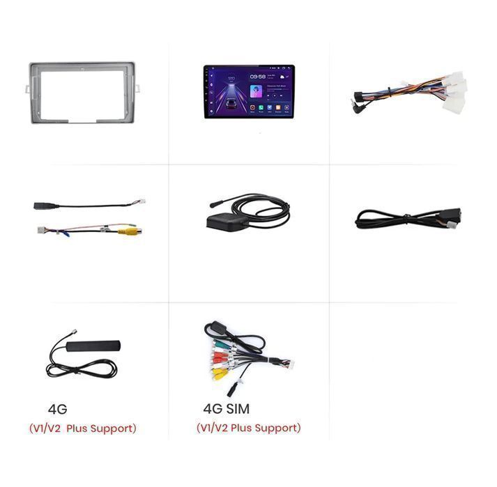 Radio Android do Toyota Verso R20 od 2009 - 2018 z CarPlay 2GB 64GB