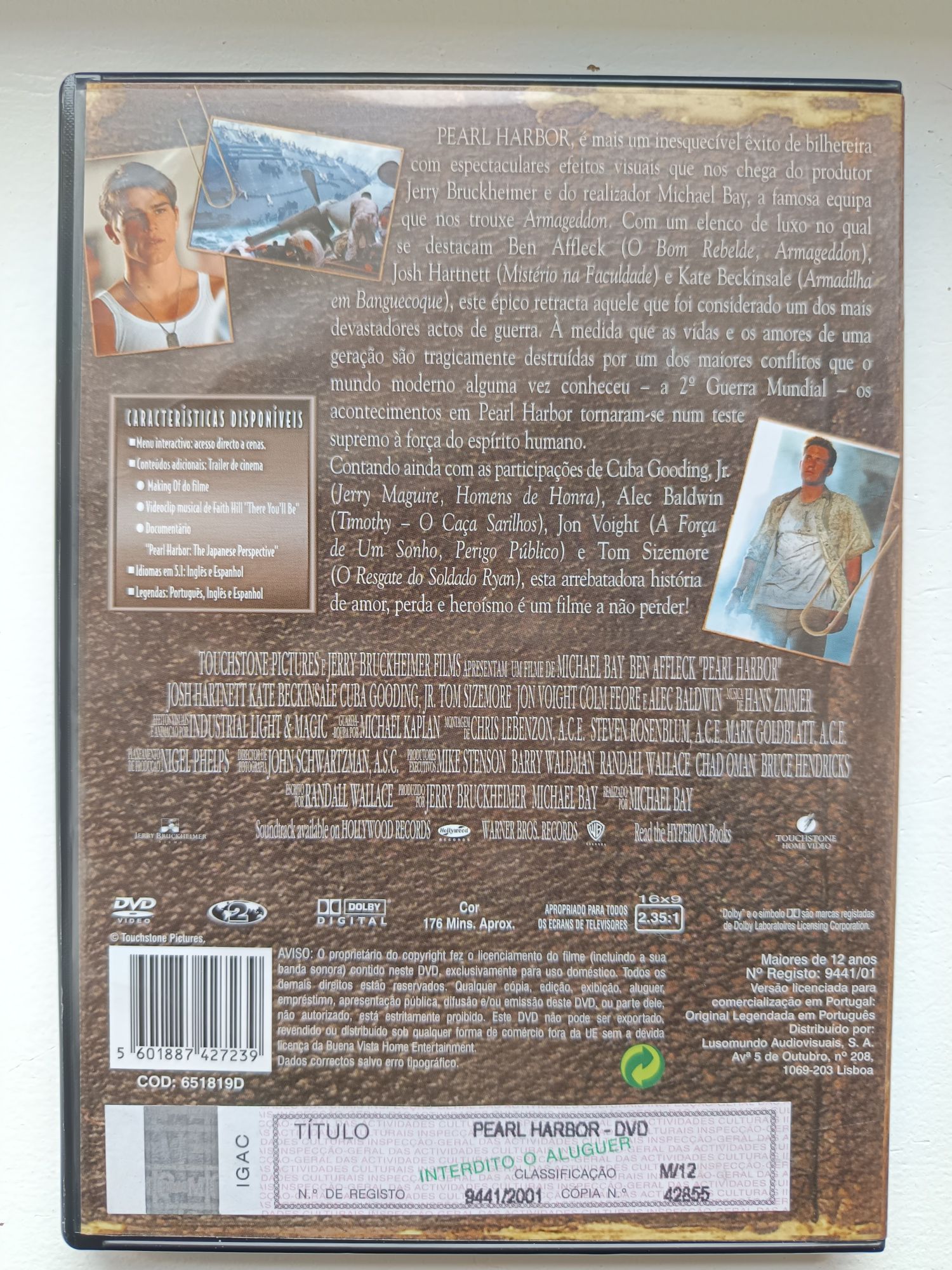 DVD edição especial Pearl harber