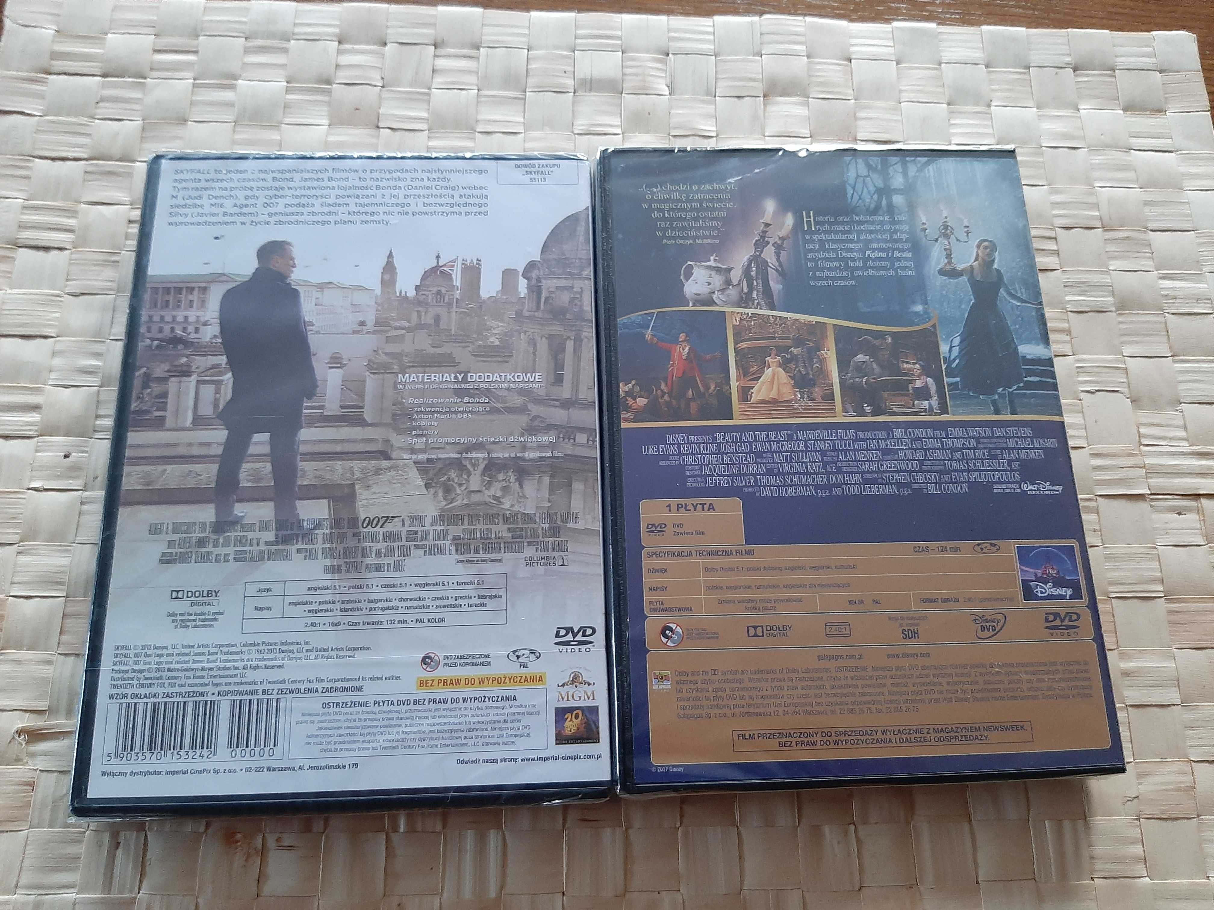 Filmy DVD Skyfall 0007 i Piękny i Bestia