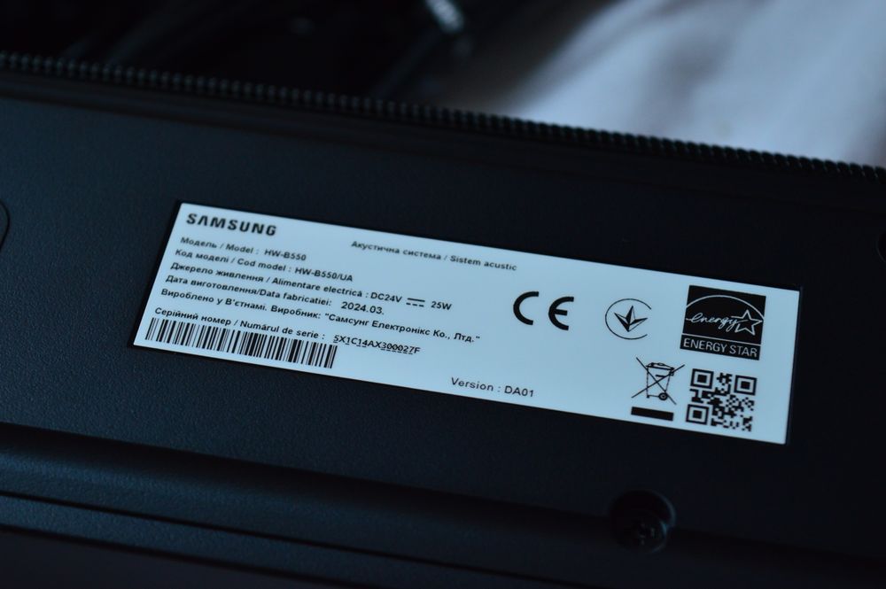 Саундбар Samsung B550, 410w, Новый!