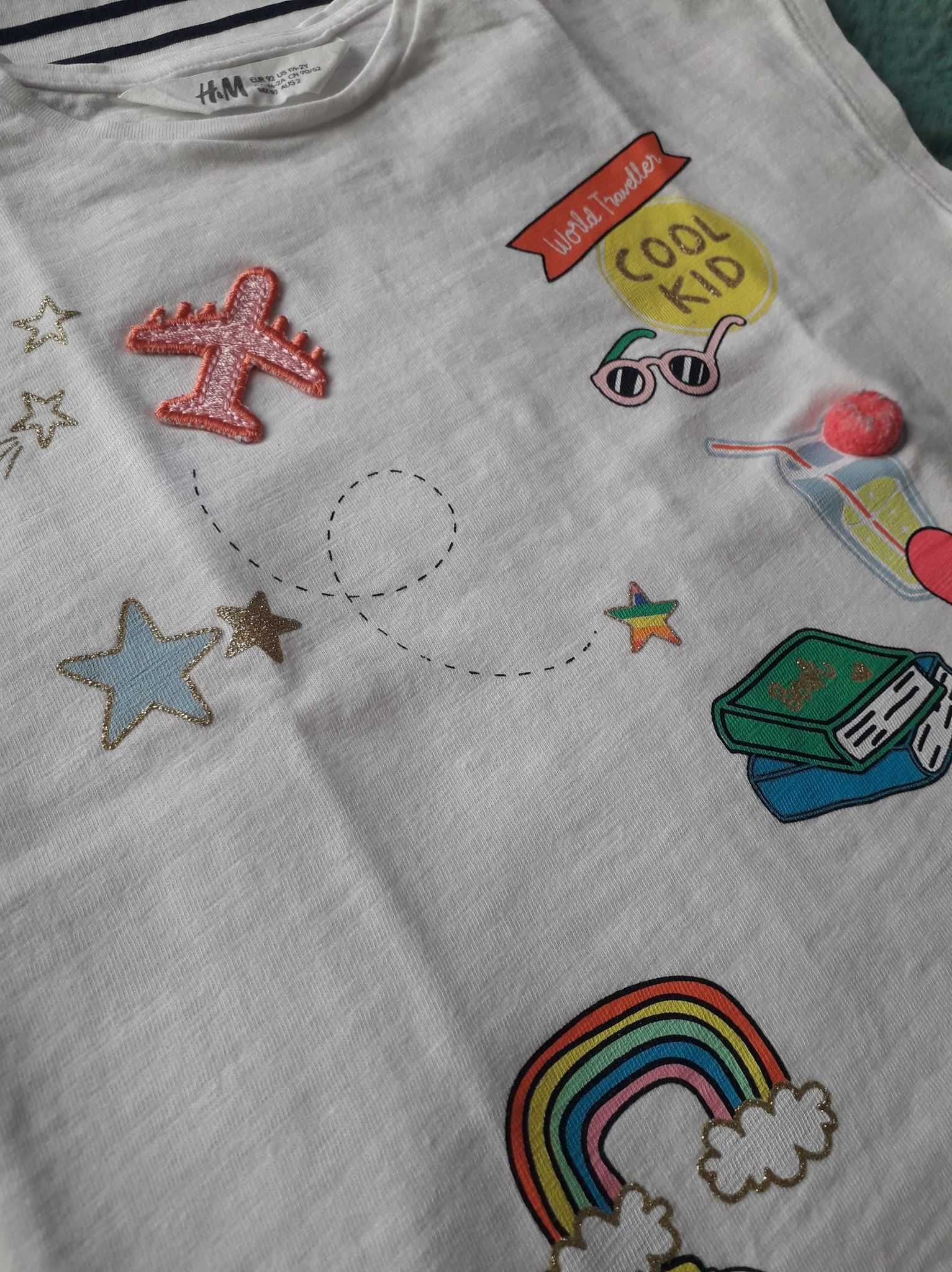 NOWE Koszulki/T-shirty H&M roz. 92/ 5szt.