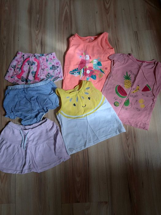 Zestaw ubranek dla dziewczynki rozmiar 80