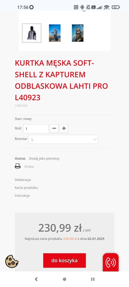 Kurtka Lahti pro Soft Shell