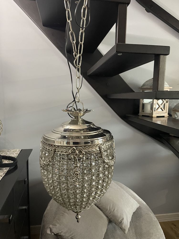 Lampa wiszaca kryształowa