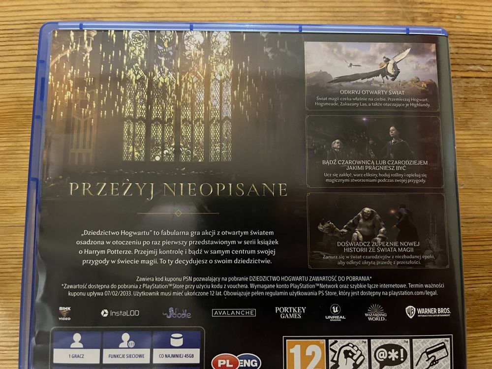 Dziedzictwo Hogwartu PS4 stan idealny polska wersja