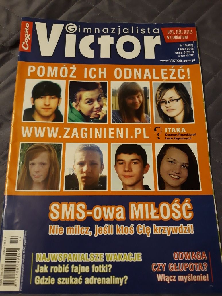 Victor - czsopismo dla młodzieży - pomoc przed egzaminem ósmoklasisty.