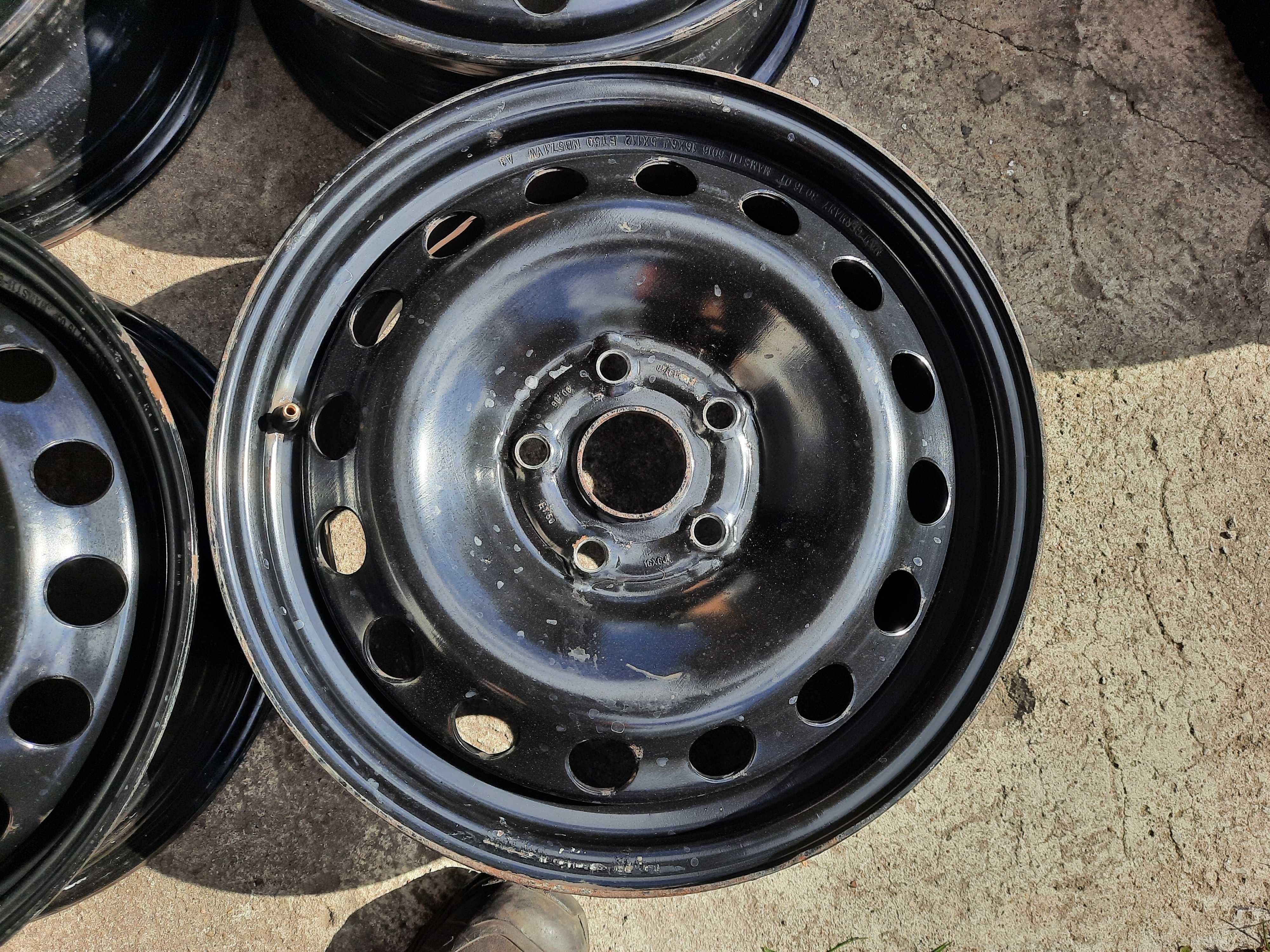Niemieckie felgi stalowe VW Golf V SKODA Octavia 16" 5x112x57,1 ET 50