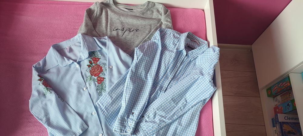 Bluza + 2 koszule r. S