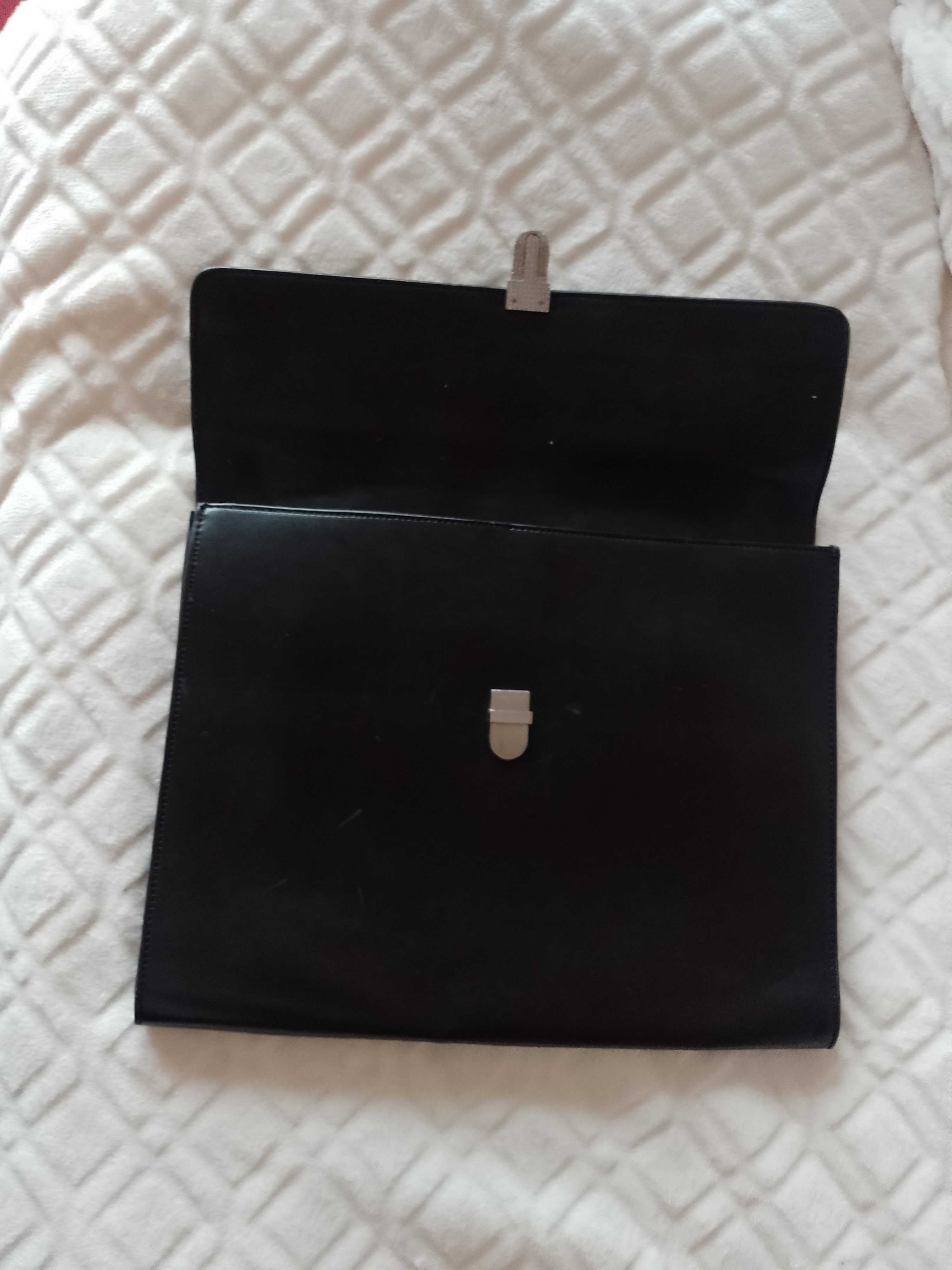 Zara/ Czarna teczka aktówka dyplomatka, torebka do ręki
