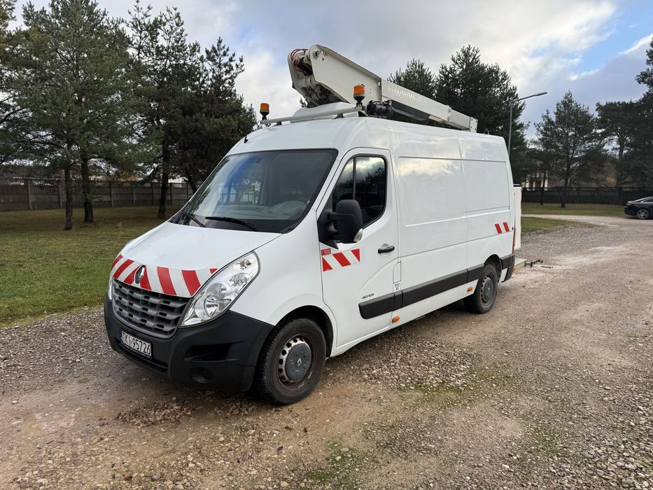 Renault Master 2,3 DCi zwyżka z PODPORAMI, podest ruchomy 131 tys km