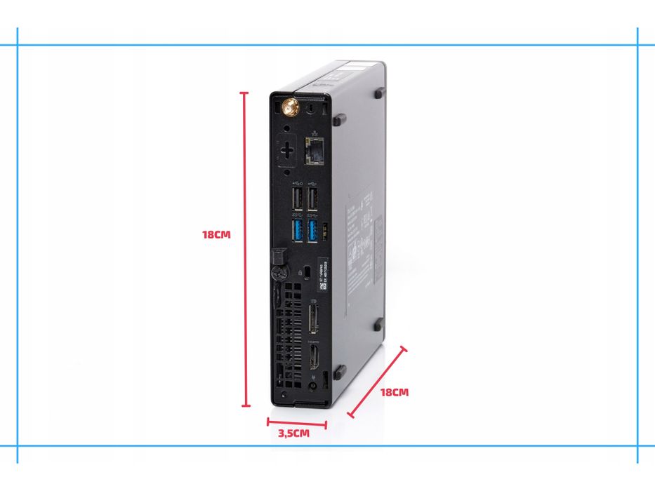 komputer mini pc dell optiplex 3080 tiny i5 16gb 512ssd win11 pro