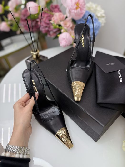 Туфли слинг-бэки Saint Laurent кожа. 36,37,38,39р. 1:1