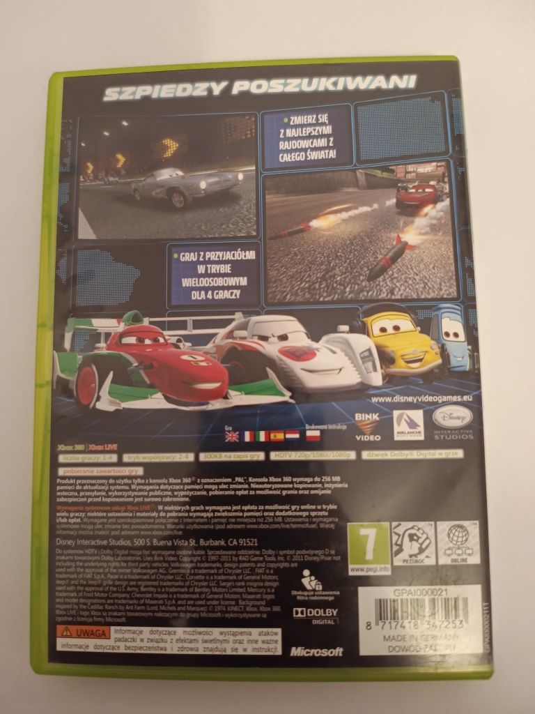Gra Auta 2 na Xbox 360