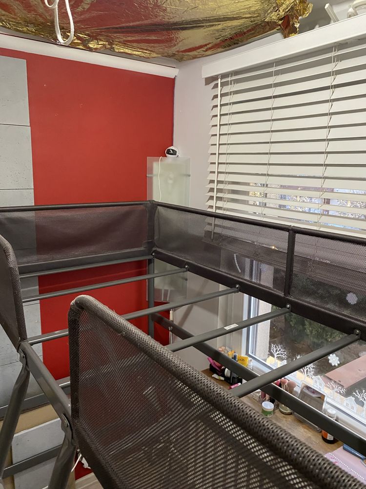 Łożko piętrowe metalowe IKEA
