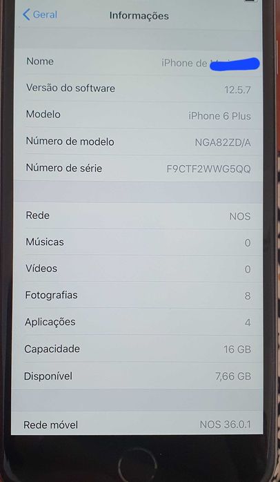 Apple iPhone 6 Plus - 16GB - Cinzento Sideral
