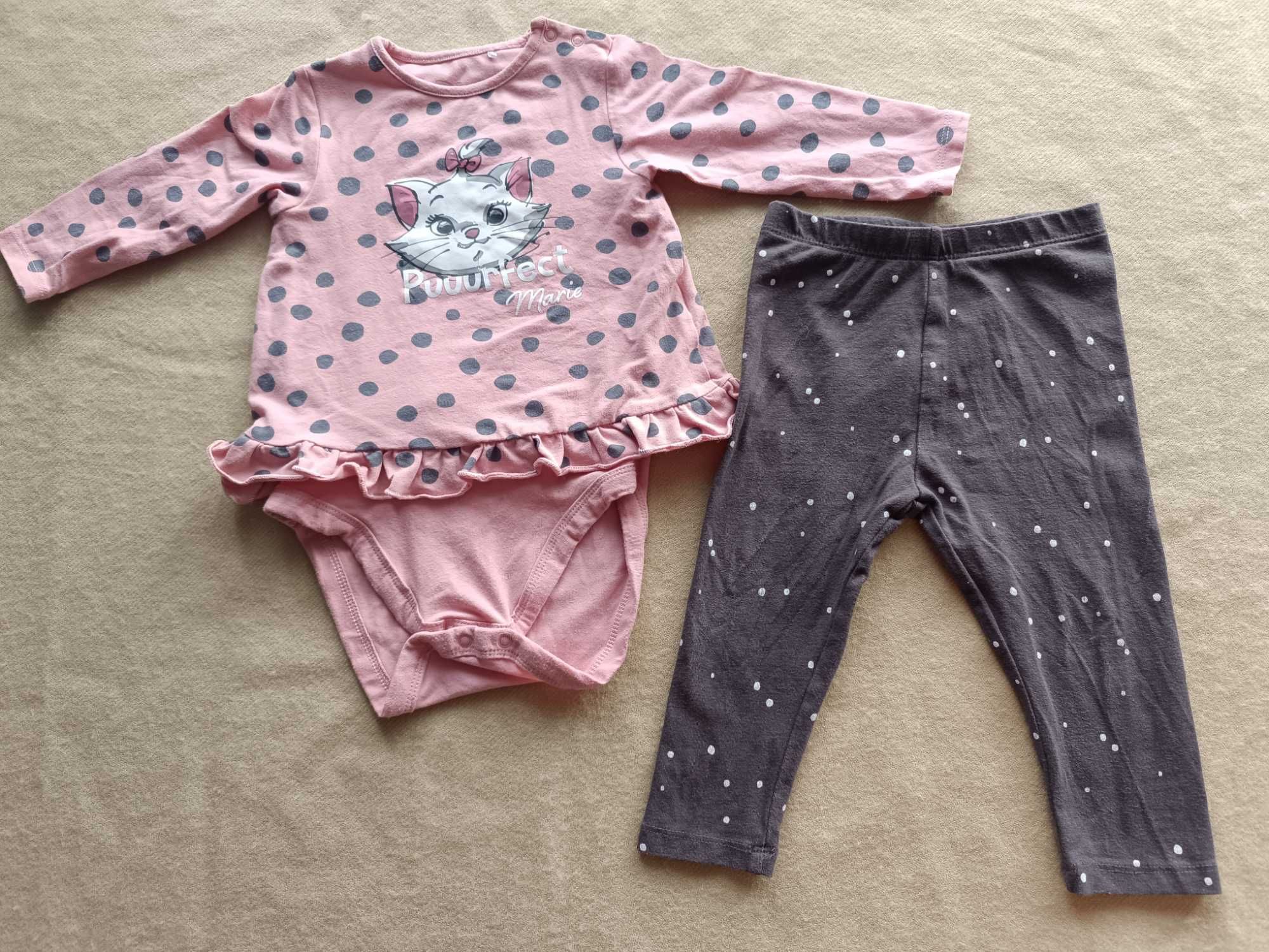 Zestaw body+legginsy dla dziewczynki roz 74