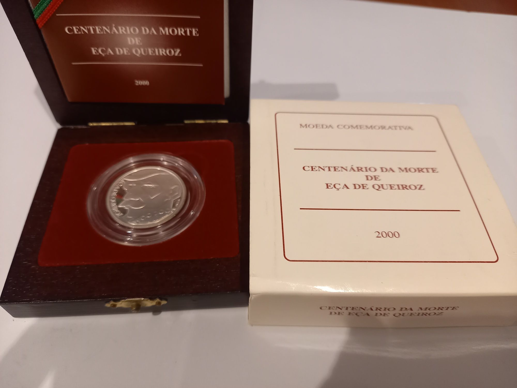 Moeda 500$00 Proof - Centenário da morte de Eça de Queiroz