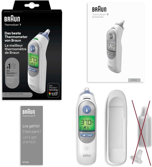 BRAUN BRAIRT6520 termometr elektroniczny douszny THERMOSCAN 7