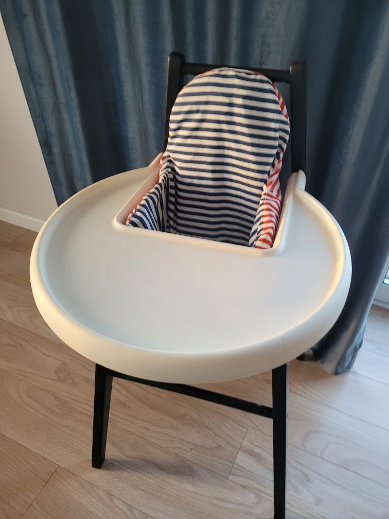 Krzesełko drewniane do karmienia Ikea BLÅMES