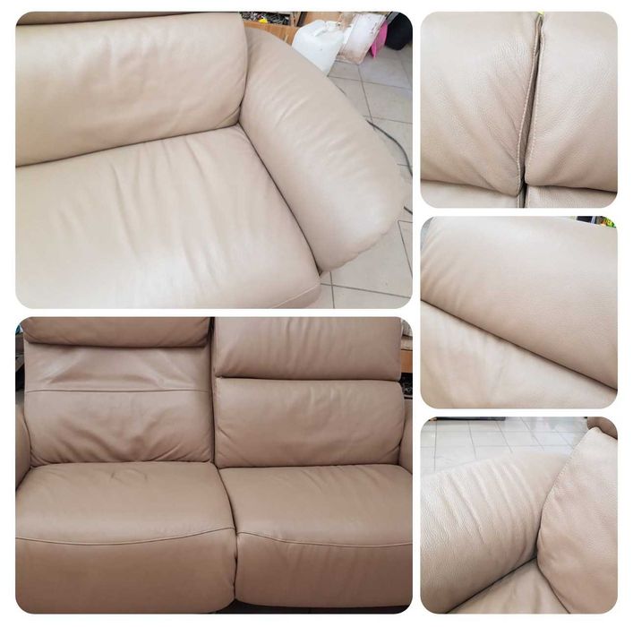 Кожаный диван-реклайнер, электро  Himolla б/у (210503).