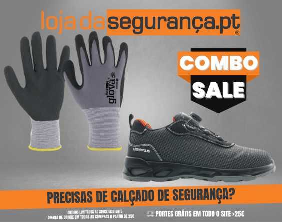 Combo Calçado de Segurança + Luva de Segurança (Glova + FORWALK)