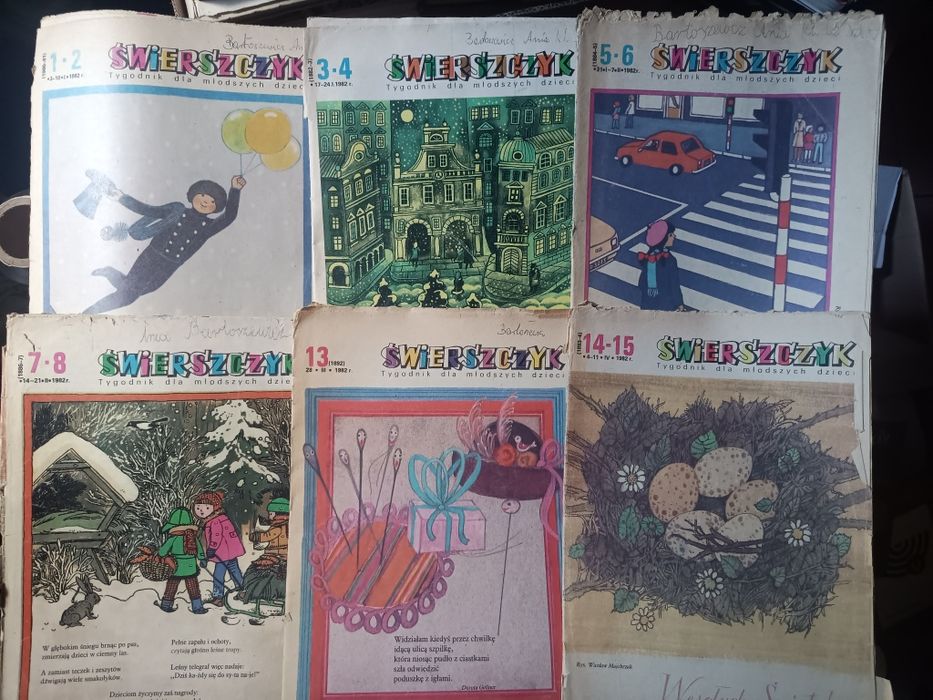 PRL. Tygodnik Świerszczyk 12 sztuk 1982 rok.